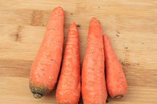 Fresh and sweet carrot on white background