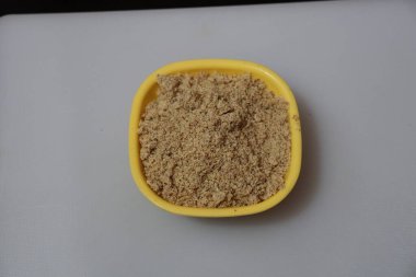 Arka planda izole edilmiş kavrulmuş Fıstık tozu fotoğrafçılığı