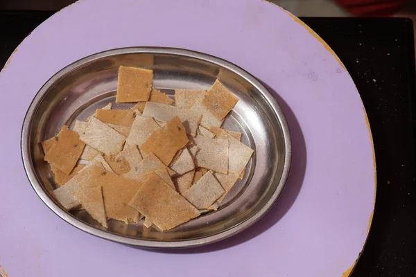 Sur India Hecho Casa Picante Thattai Snacks — Foto de Stock