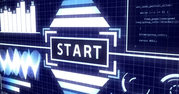Sistem arkaplanını Soundwave, Graph, Chart, Circles, Radar, Hacker yazma ve Parlayan ışık çubukları Ver.3 dahil olmak üzere dijital nesnelerle başlat