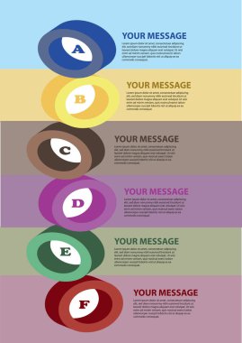 Altı renk daireler düzeni 