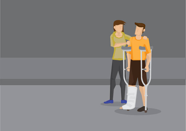 Помощь раненому вектору иллюстрации
