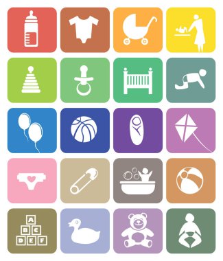 Bebek Teması Vektör Simgesi Ayarları