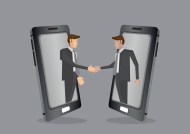 Sınırsız Sanal İş Toplantısı Kavram Vektörü İllüstrasyonu