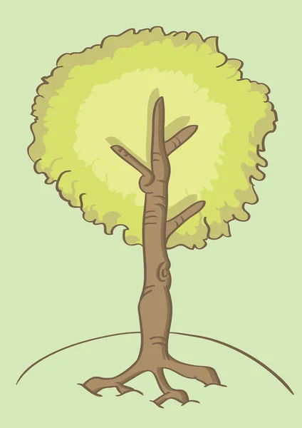 Cartoon Tree Vector Illustration — Stock Vector