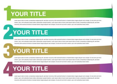 Gerilmiş Afişler Vektör Arkaplan Tasarımı