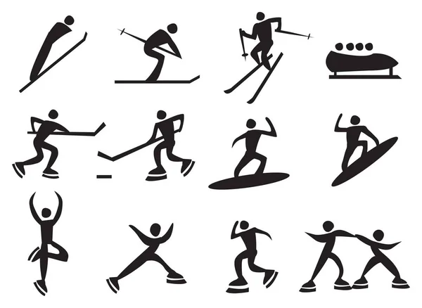 Icono de deportes de invierno . — Vector de stock