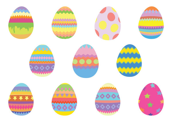 Happy easter eggs. Spring summer holiday