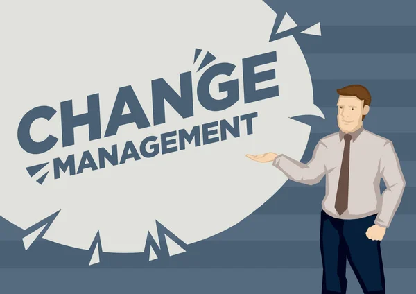 Präsentation Von Geschäftsleuten Zum Thema Change Management Design Vorlage Für — Stockvektor