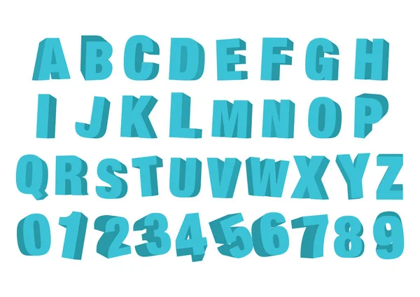 Vector Illustration Modern Font Alphabet — Stock Vector