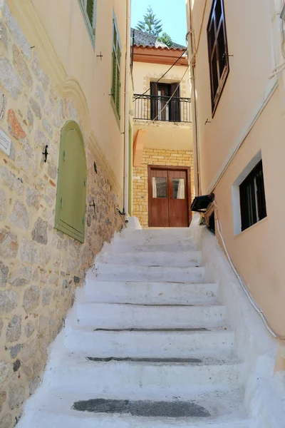 Escadaria Estreita Cidade Nafplio Grécia — Fotografia de Stock