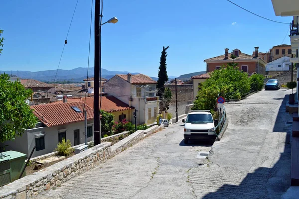 Wandelen Nafplio Een Historische Stad Peloponnesos — Stockfoto