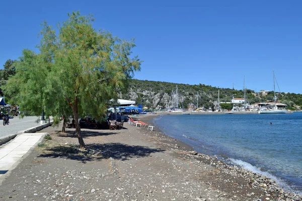 Praia Nea Epidavros Golfo Sarônico — Fotografia de Stock