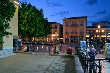 Nafplio / Yunanistan - 4 Temmuz 2017: Nafplio 'da gezinme.