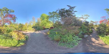 360 VR- Walkway in Garden Society park, Gothenburg, Sweden clipart
