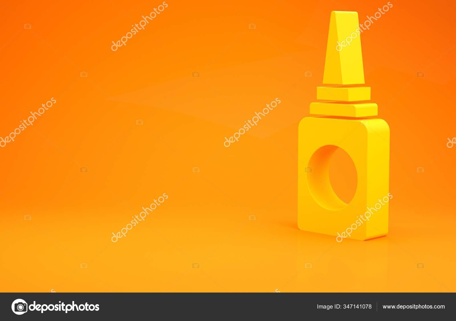 Download Yellow Bottle Nasal Spray Icon Isolated Orange Background Minimalism Concept Stock Photo C Vectorstockvadim 347141078 Yellowimages Mockups