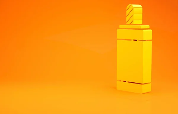 Желтый Фейерверк Оранжевом Фоне Концепция Веселой Вечеринки Взрывной Пиротехнический Символ — стоковое фото