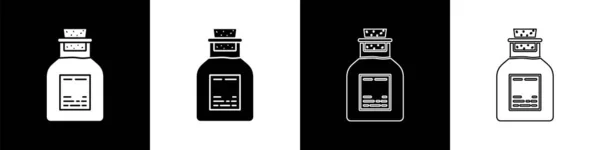 Set Icono Tubo Prueba Gasolina Aceite Aislado Sobre Fondo Blanco — Archivo Imágenes Vectoriales