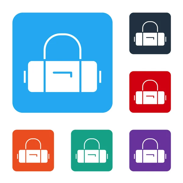 Weißer Koffer Für Reisesymbol Isoliert Auf Weißem Hintergrund Reisegepäckzeichen Reisegepäcksymbol — Stockvektor