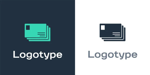 Ikona Koperty Logotyp Izolowane Białym Tle Symbol Listu Mail Element — Wektor stockowy