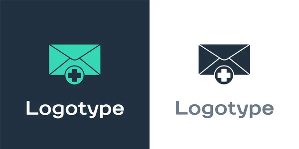 Значок Logotype Envelope Выделен Белом Фоне Концепция Полученного Сообщения Новые — стоковый вектор