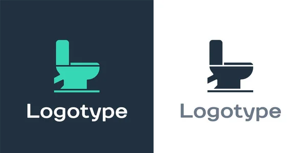 Logotype Toiletpot Pictogram Geïsoleerd Witte Achtergrond Logo Ontwerp Template Element — Stockvector