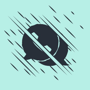 Konuşma baloncuğu sohbet simgesi olan siyah telefon yeşil arkaplanda izole edildi. Müşteri hizmetlerini, yardım hattını, çağrı merkezini, faq 'ı destekleyin. Arıza tarzı. Vektör İllüstrasyonu