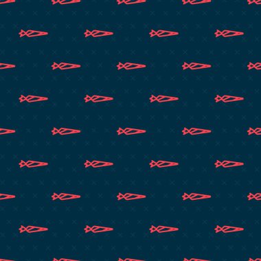 Kırmızı çizgi marihuana eklem, ot ikonu siyah arka planda izole edilmiş pürüzsüz desen. Uyuşturuculu sigara, esrar sarılmış sigara. Vektör İllüstrasyonu