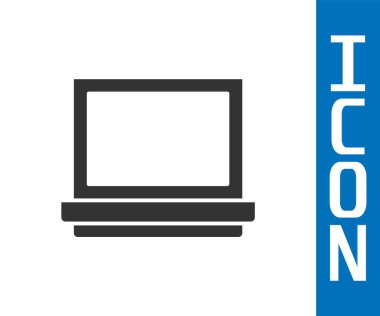 Beyaz zemin üzerinde ayna simgesi olan gri makyaj tozu. Vektör İllüstrasyonu