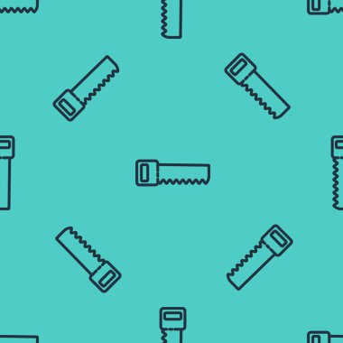 Siyah çizgili El, yeşil arka planda izole edilmiş bir ikon görmüş. Vektör İllüstrasyonu