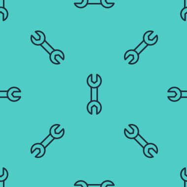 Siyah çizgi anahtarlık simgesi yeşil arkaplanda izole edilmiş pürüzsüz desen. Vektör İllüstrasyonu