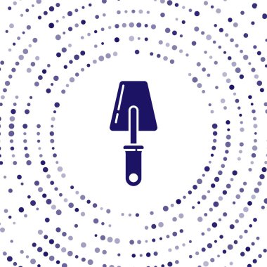 Mavi Şövalye simgesi beyaz arkaplanda izole edildi. Soyut çember rastgele noktalar. Vektör İllüstrasyonu