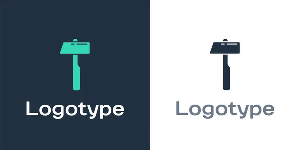 Logotype Hammer icoon geïsoleerd op witte achtergrond. Gereedschap voor reparatie. Logo ontwerp template element. Vector Illustratie — Stockvector
