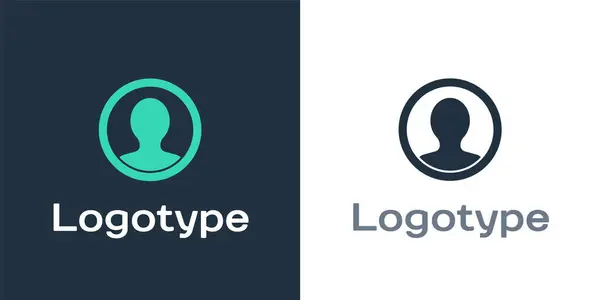 Logotype Account aanmaken pictogram geïsoleerd op witte achtergrond. Logo ontwerp template element. Vector Illustratie — Stockvector