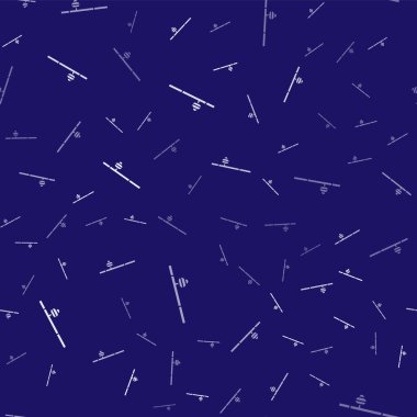 Beyaz afyon boru ikonu mavi arka planda izole edilmiş. Vektör İllüstrasyonu