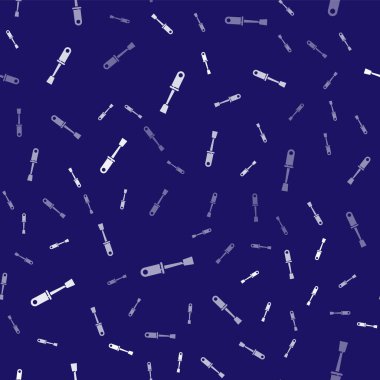 Beyaz tornavida simgesi mavi arkaplanda izole edilmiş. Servis aracı sembolü. Vektör İllüstrasyonu