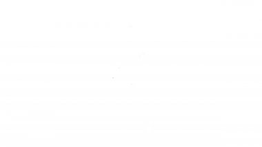 Siyah çizgi şişe burun spreyi ikonu beyaz arka planda izole edilmiş. 4K Video hareketli grafik canlandırması