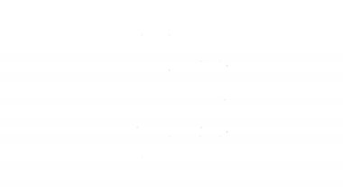 Siyah çizgi tahta varil ikonu beyaz arka planda izole edilmiş. Alkol fıçısı, içki kabı, bira için tahta fıçı, viski, şarap. 4K Video hareketli grafik canlandırması