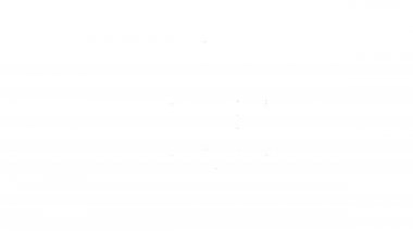 Rafting teknesi simgesi beyaz arka planda izole edildi. Şişme bot. Su sporları, ekstrem sporlar, tatil, tatil. 4K Video hareketli grafik canlandırması