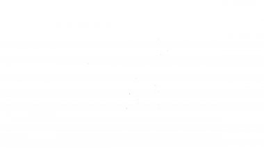 Siyah çizgi, petrol ve gaz endüstriyel yapı ikonu beyaz arka planda izole edildi. 4K Video hareketli grafik canlandırması