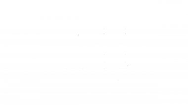 Siyah çizgili dolap ya da hokey, futbol, basketbol takımı ya da beyaz arka planda izole edilmiş işçiler için soyunma odası. 4K Video hareketli grafik canlandırması