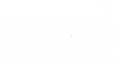 Siyah çizgi Zarf simgesi beyaz arkaplanda izole edildi. E- posta mektup sembolü. 4K Video hareketli grafik canlandırması