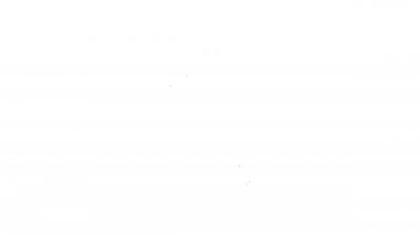 Beyaz arkaplanda siyah çizgi resim simgesi izole edildi. 4K Video hareketli grafik canlandırması