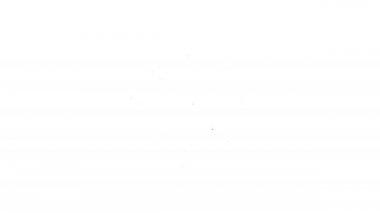 Beyaz arkaplanda siyah çizgi dolar, paylaşım, ağ simgesi izole edildi. 4K Video hareketli grafik canlandırması