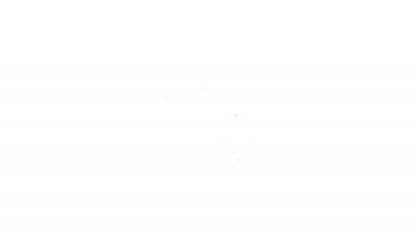 Beyaz arkaplanda siyah çizgi turta grafikleri ve dolar sembolü izole edildi. Diyagram çizelgesi. 4K Video hareketli grafik canlandırması