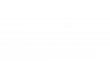 Siyah çizgi martini cam ikonu beyaz arka planda izole edilmiş. Kokteyl ikonu. Şarap kadehi ikonu. 4K Video hareketli grafik canlandırması