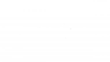 Siyah çizgi Joker beyaz arkaplanda kart simgesi oynuyor. Çanları olan soytarı şapkası. Kumarhane kumarı. 4K Video hareketli grafik canlandırması