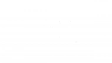 Siyah çizgi elektrikli su pompası ikonu beyaz arkaplanda izole edildi. 4K Video hareketli grafik canlandırması