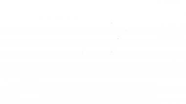 Siyah çizgi su filtresi simgesi beyaz arkaplanda izole edildi. Su filtreleme sistemi. Ters osmoz sistemi. 4K Video hareketli grafik canlandırması