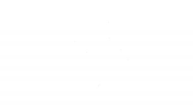 Siyah çizgi ilaç hapı ya da beyaz arkaplanda izole edilmiş tablet ikonu. Kapsül hapı ve uyuşturucu işareti. Eczane tasarımı. 4K Video hareketli grafik canlandırması